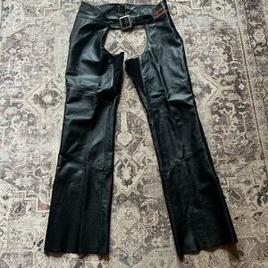 Harley Davidson women’s leather chaps.